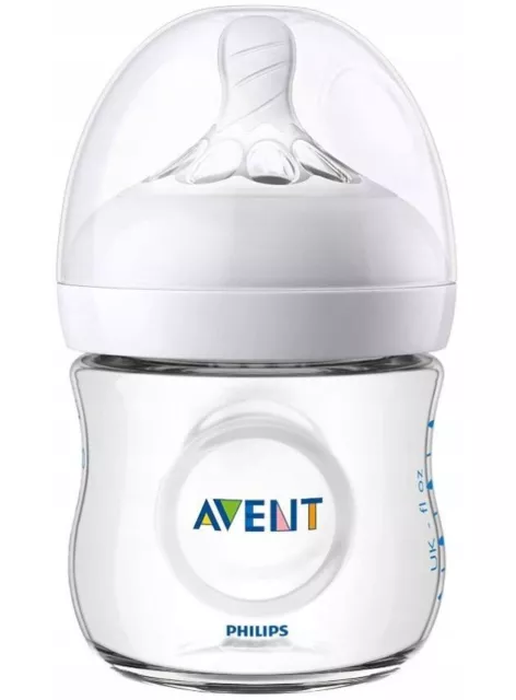 2 x PHILIPS AVENT Baby Feeding Bottle Natural 125ml Anti Colic + TEAT NIPPLE 0m+ 2