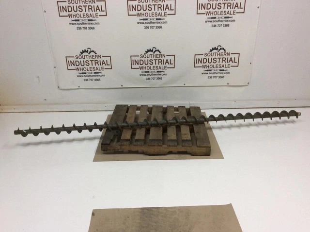 Conveyor Screw Auger HH206 118"L 4"Screw Dia. 4"Pitch 1-1/3"OD 1"ID