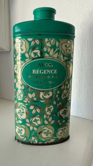 Vintage Avon Régence Talc Powder Tin 