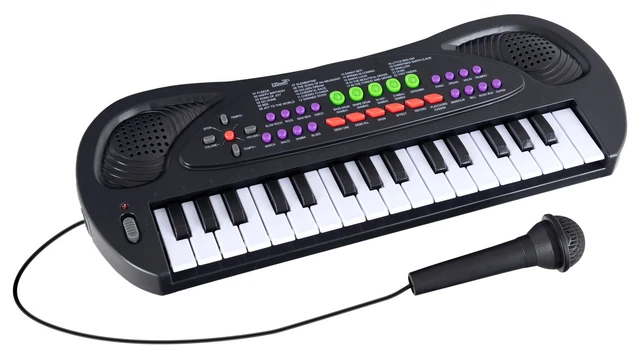 HOMCOM Mini Clavier électronique Blanc - 37 Touches - Instrument de HOMCOM Mini Clavier électronique Blanc - 37 Touches - Instrument de