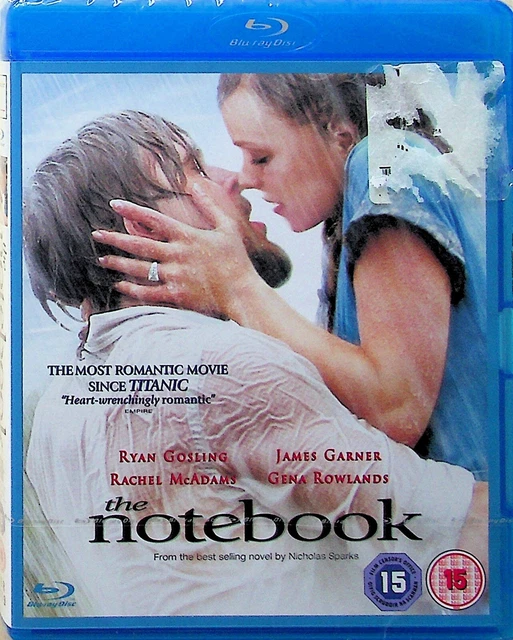 THE NOTEBOOK -ROMANTIC Drama Blu Ray -NEW -Ryan Gosling Rachel