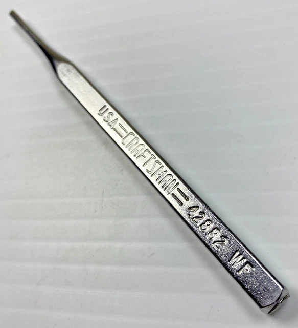VINTAGE CRAFTSMAN TOOLS 42882 WF Series Pin Punch Made in USA Tool £