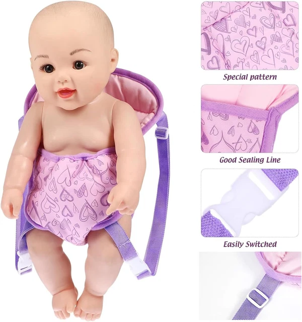 Baby Doll Carrier Toy Baby Carrier Heart Baby Doll Carrier withAdjustable Straps