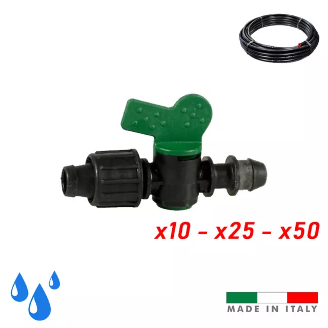 Valvola Compact Per Ala Tubo Gocciolante Irrigazione D.16 Irritech Orto Giardino