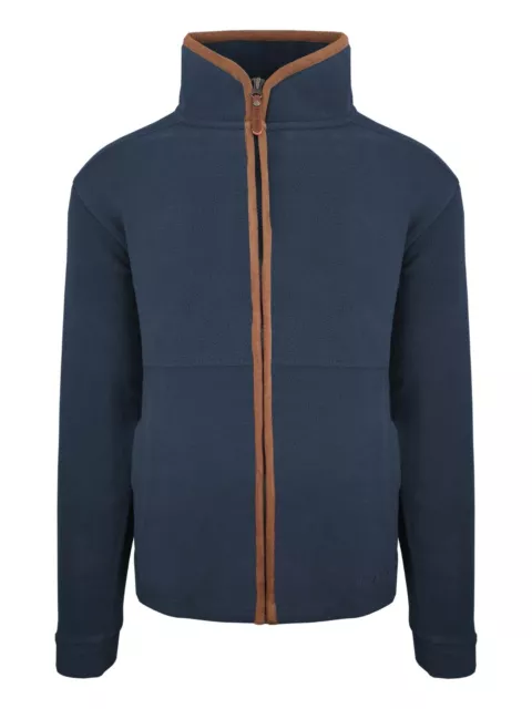Hazy Blue Finley Mens Zip Up Fleece Jacket Coat Zip Pockets Smart Work Top