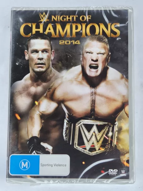 WWE Night Of Champions 2014 - DVD Region 4 NTSC - Brand New - John Cena