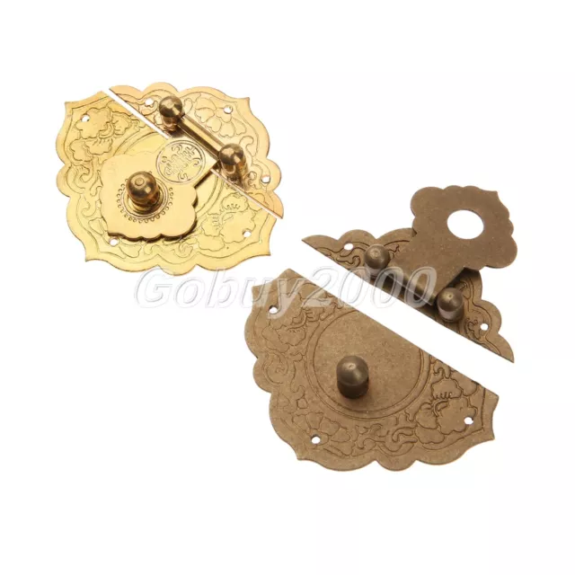 Chinese Retro Classic Buckle Clasp For Vintage Cabinet Jewelry Box Lock Latch HQ