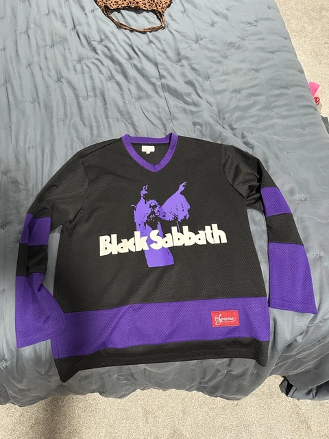 BLACK SABBATH X SUPREME Hockey Jersey Size Large WORN ONCE