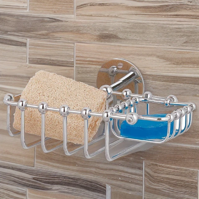 Chrome Brass Soap Dish Sponge Basket Wall Mount 2 In 1 Renovators Supply