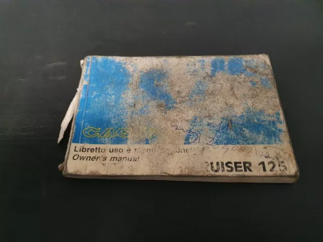 Manuale uso e manutenzione Cagiva Cruiser 125 - deteriorato ma interno sano