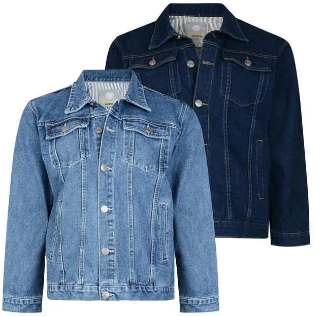 Men’s KAM Big Size Heavy Duty Western Classic Denim Jacket Work wear 2-8XL