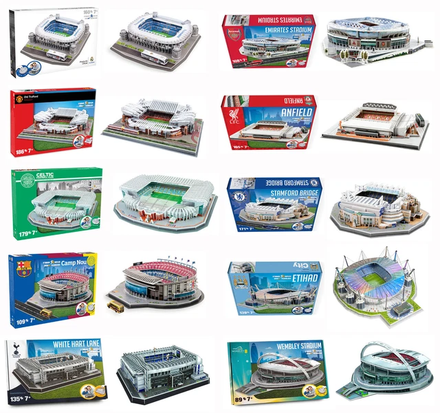 OFFICIAL FOOTBALL STADIUM 3D Puzzles Models Soccer Man City West Ham