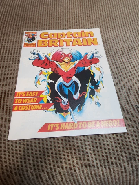 CAPTAIN BRITAIN #13 January 1986 1at app Betsy Braddock (Psylocke) Marvel