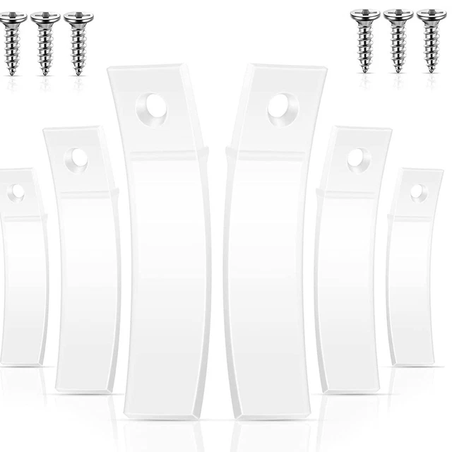 10 uds Plástico Claro Antideslizante Cajón Tapón Con Tornillo Cómoda Muebles Hágalo usted mismo
