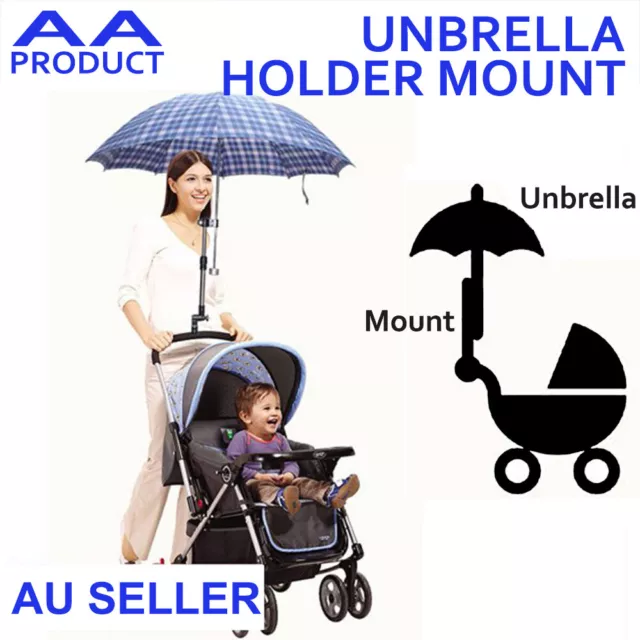 Umbrella Holder Mount Stand Handle for Baby Pram Bicycle Stroller Chair