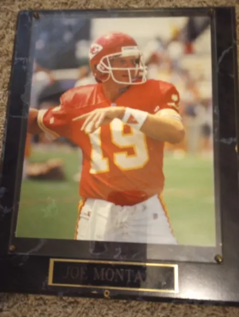 Joe Montana, Kansas City Chiefs, Wall Plaque