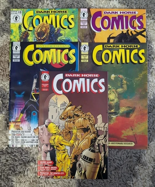 Lot Of 5 1994 Dark Horse Comics #12-14 16 & 17 Bagged And Boarded VF/NM