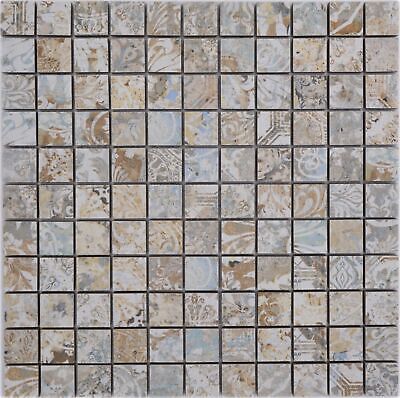 Mosaico cerámico gres porcelánico multicolor mate pared suelo cocina baño WC 18-25CS_b