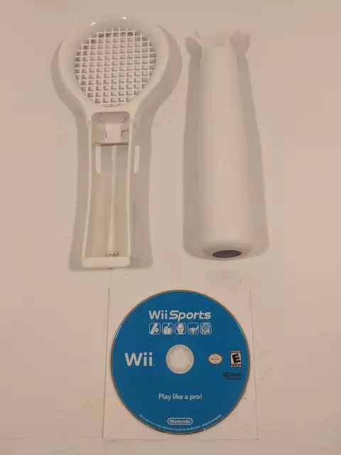 Wii Sports Accessories -Tennis Racket & Baseball Bat, & Wii Game Play Like a Pro