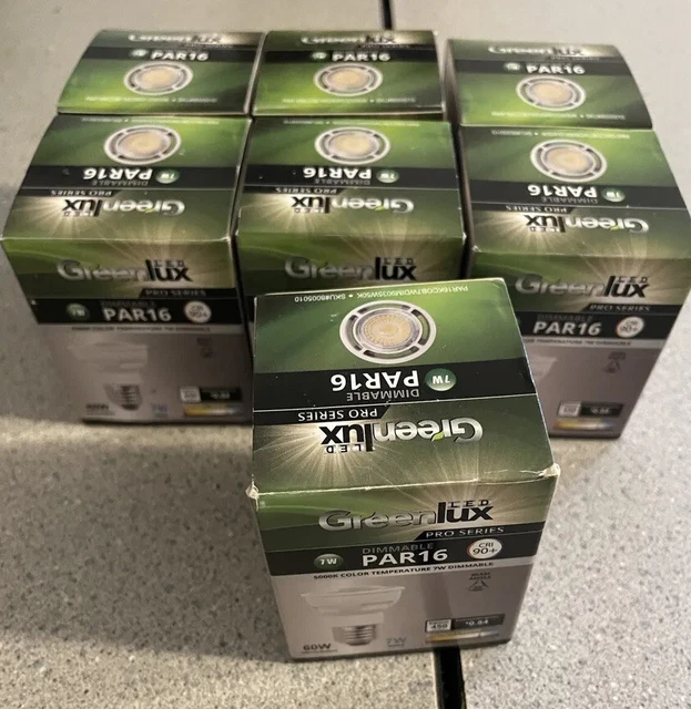 Greenlux LED Pro Series 7W Dimmable 5000k Par 15 (Box Of 7 )