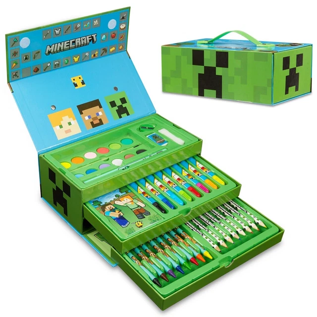 Minecraft Art Set - Colouring Sets for Children, Art Supplies for Kids