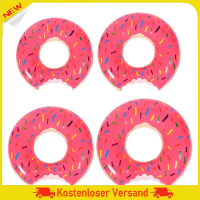 Summer Outdoor Inflatable Donut Swimming Ring Pool Buoy Mattress PVC Float Toys