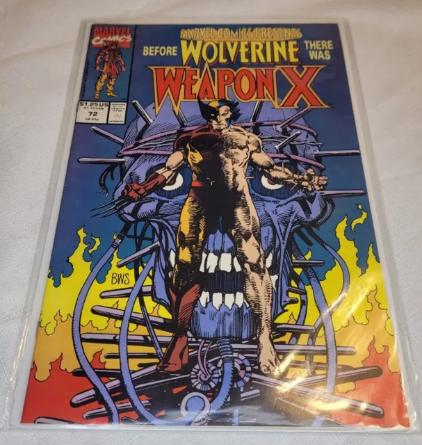 Marvel Comics Presents #72 Wolverine X-Men Marvel 1991 KEY! 1st Weapon X  VF-NM