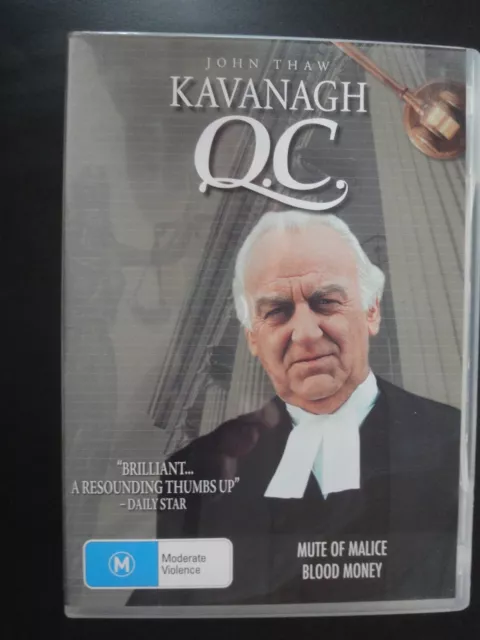 KAVANAGH QC DVD TV Series Mute Of Malice & Blood Money Drama Crime