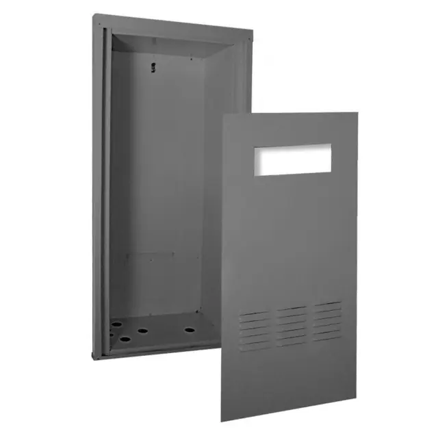 Rheem Recess Box Cabinet Outdoor Tankless Water Heaters Gas Lockable Door Steel