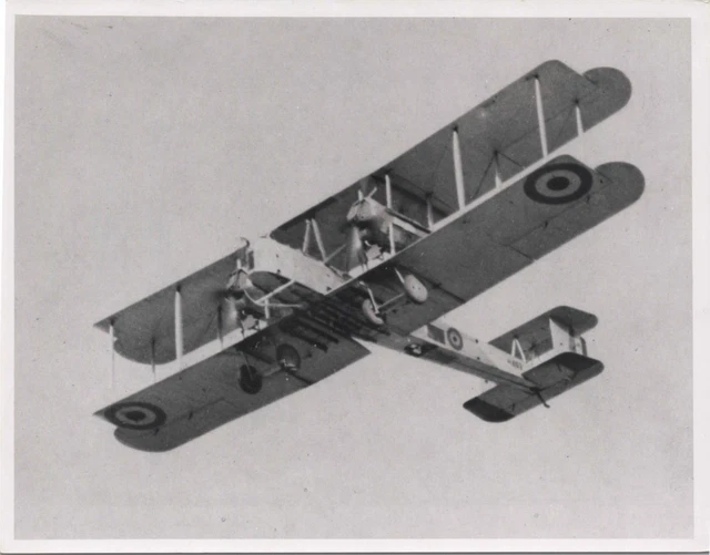 Vickers Vimy H653 Raf No.216 Squadron Original Vintage Mod Photo Royal Air Force