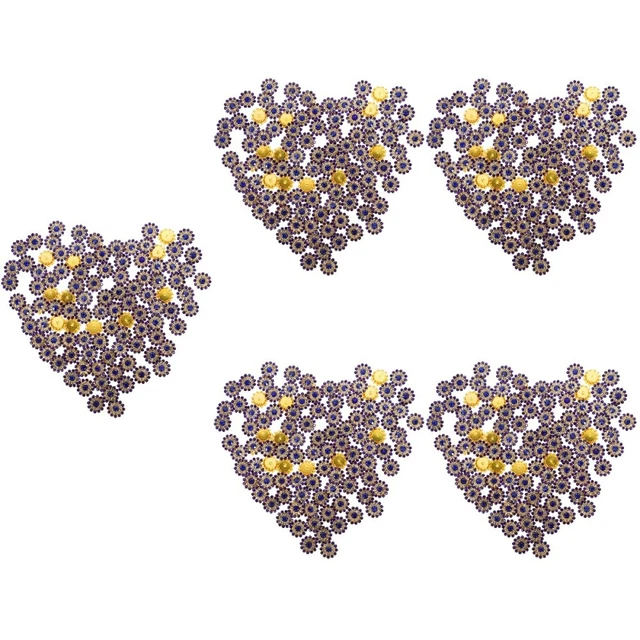 5 piezas 1 bolsa adornos de pedrería brillante hágalo usted mismo Flatback botones joyería Blumenkr