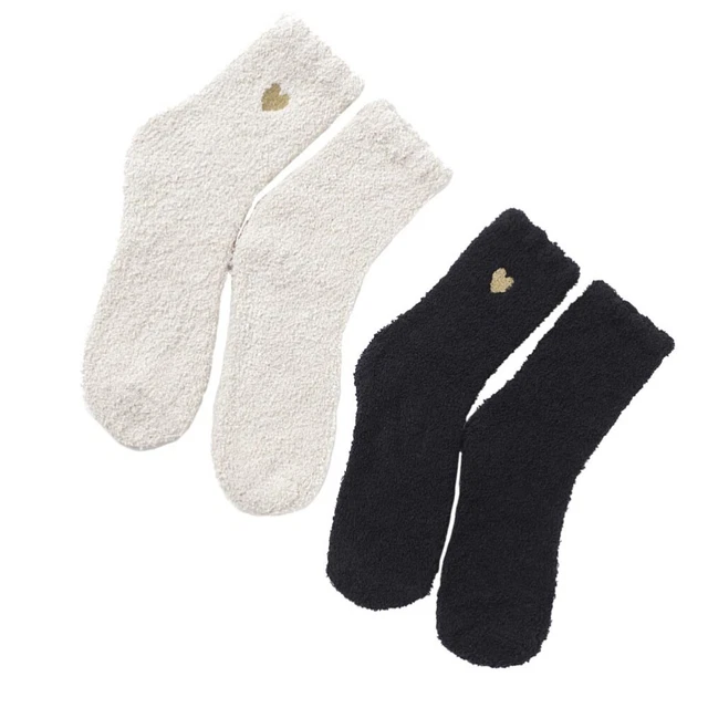 2 Pairs Chaussettes Tricotées D'hiver Chaussettes Habillées Épaissir