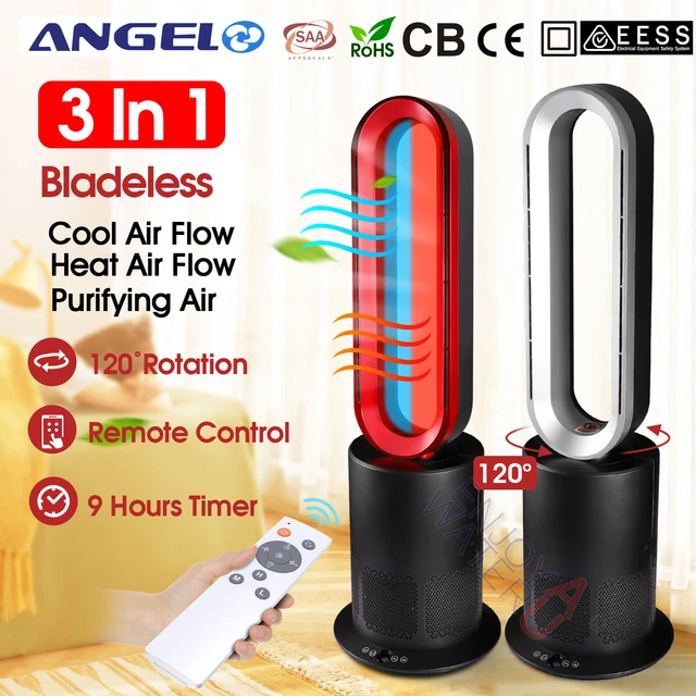 ANGELO COOL HOT Bladeless Fan Air purification Hepa Filter Core Home Office  Area $48.00 - PicClick AU