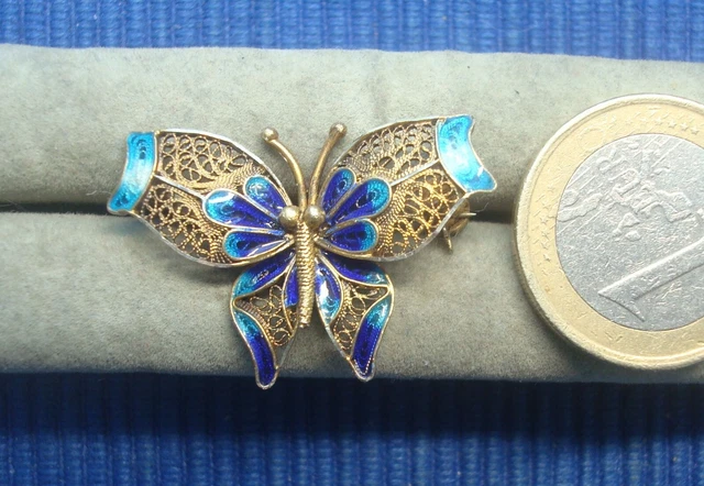 Epingle à Chapeaux , Art Nouveau , Insecte / Papillon , Bijo