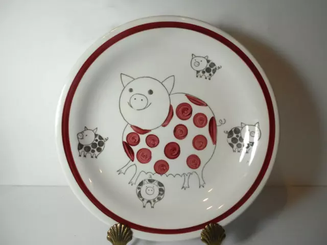 AS-IS Rorstrand Knorr Sweden Swedish Marianne Westman Childrens Plate Pig