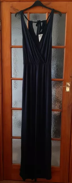 Size 10 Tall Long /Maxi / Evening Beaded Dress, Navy, NEXT (5ft 10" and taller)