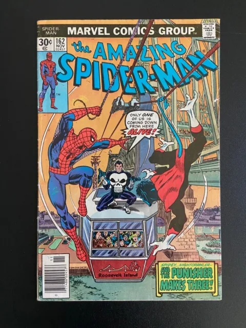 MARVEL COMICS: THE AMAZING SPIDER-MAN #162 (1976) 1st JIGSAW PUNISHER