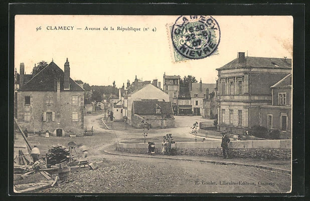 CPA Clamecy, Avenue de la République 1907