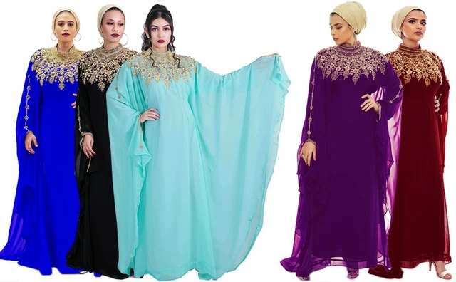 ROYAL DUBAÏ FARASHA Marocain Caftan Abaya Jilbab Arabe Élégant 1097 EUR - Foto 2