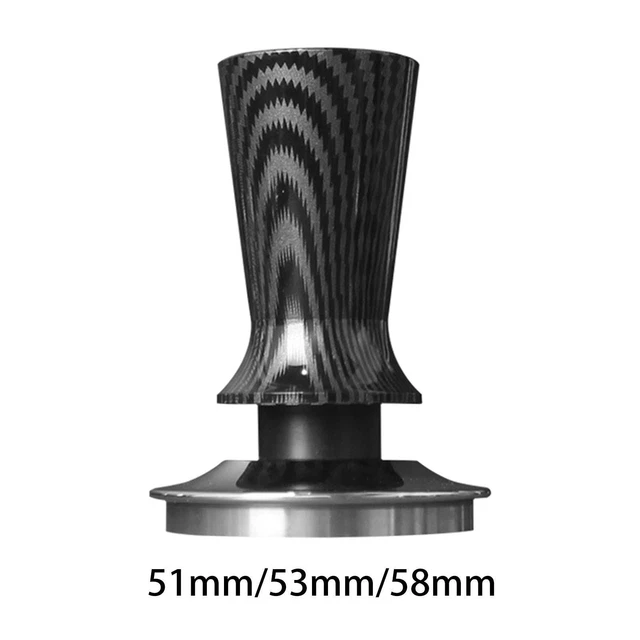 Poignée en fibre de carbone pour machine à café Espresso Tamper acier