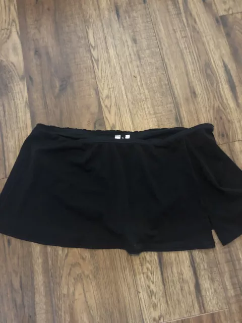 Jantzen Skirt Swim Bottoms Women's Size 10 EUC side slit black