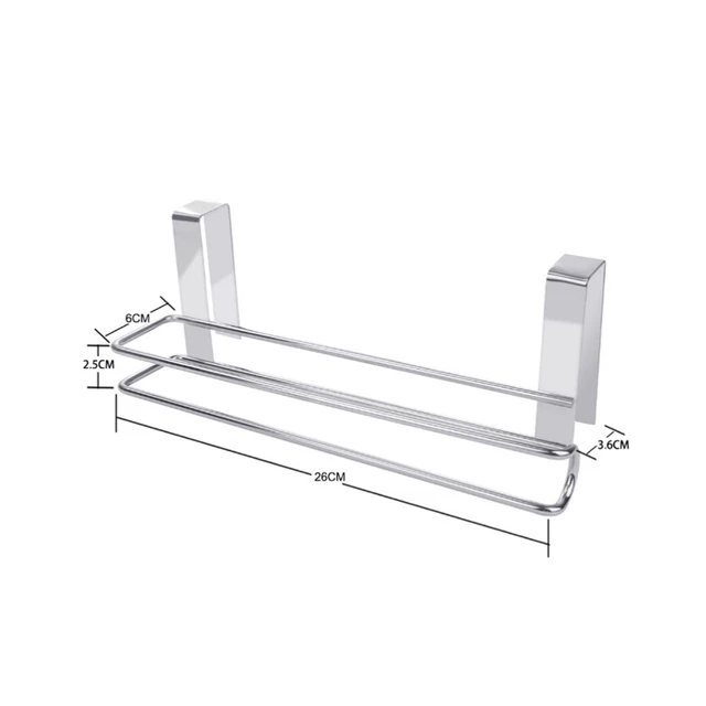 Dispensador de toallas soporte de cocina montado en pared papel acero inoxidable