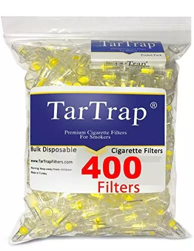 Disposable Cigarette Filters - Bulk Economy Pack 400 Filters