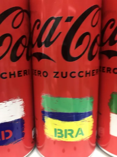 UNA  a scelta  tra 8 lattine COCA COLA MONDIALI QATAR 2022 Da 330ml LEGGI BENE