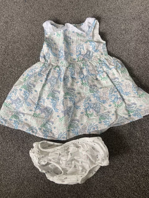 Baby Girls Liberty Style Floral Dress And Bloomers, Traditional 6-9 Months Next