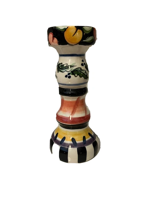 Vicki Carroll Pottery 1995 Large Candle Holder 10.25"