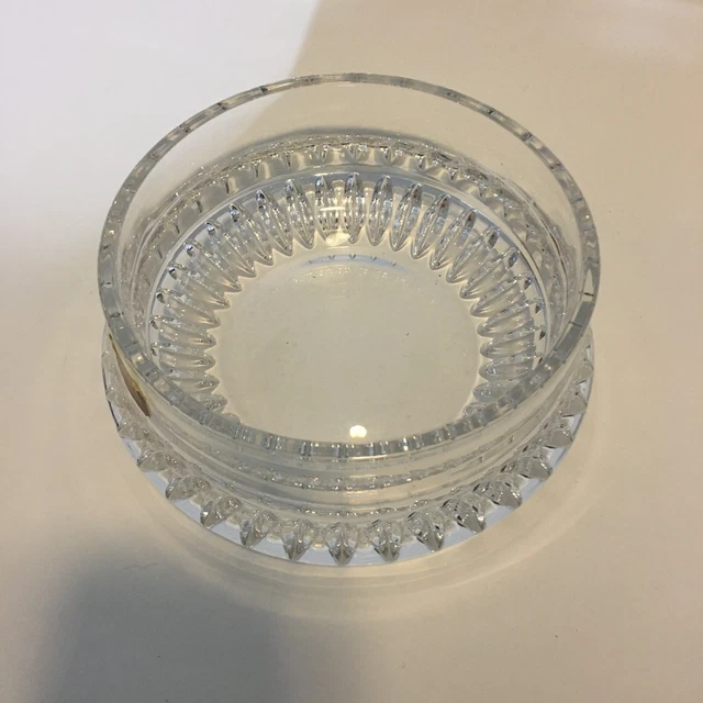 Gorham West Germany Full Lead Crystal Clear Diamond Cut Glass Bowl 6"Holiday GL3