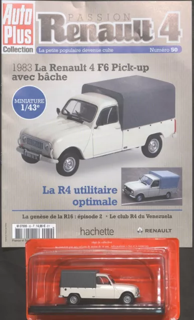 RENAULT 4L N°50 La Renault 4 F6 Pick Up Avec Bache 1983 EUR 27,00