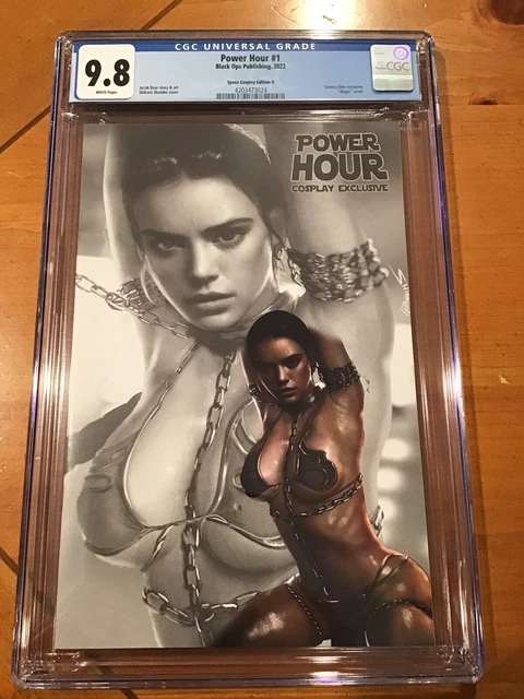 POWER HOUR #1 Shikarii Slave Rey Cosplay Limited B&W Box Variant Ltd  CGC 9.8