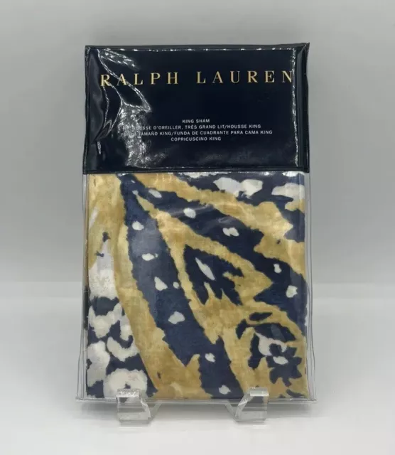 1-Ralph Lauren RL Parrot Cay King Pillow Sham Elegant Luxury NEW RL Home